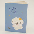 Petit carnet chat et poisson