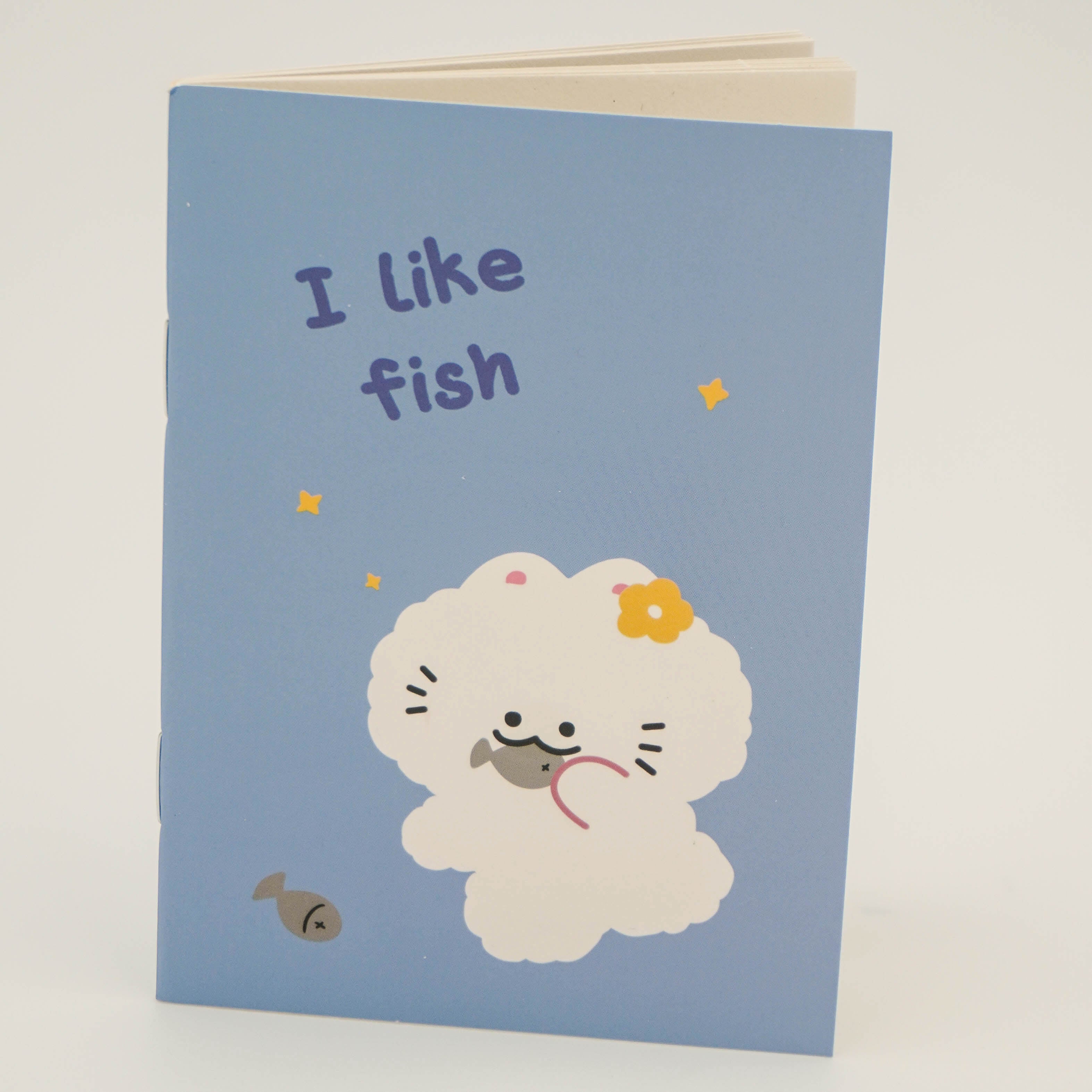 Petit carnet chat et poisson