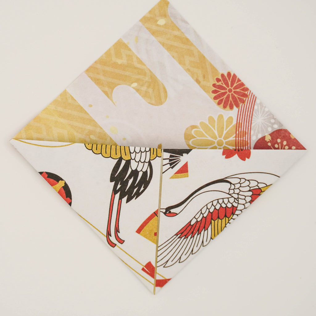 Marque-page motif grue japonaise