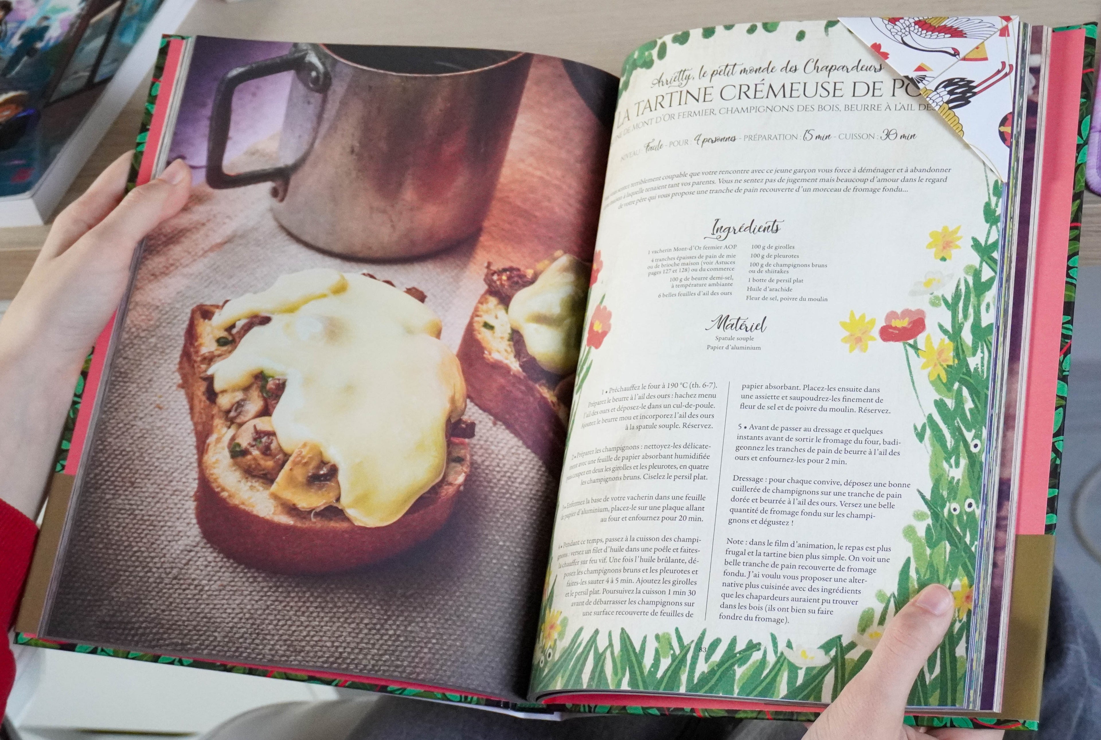 Marque-page motif grue japonaise